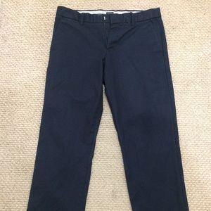 Tailed Straight Fit Navy GAP Chinos 31 x 32